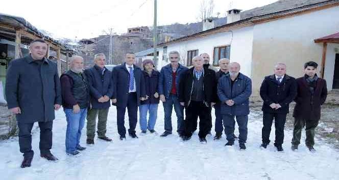Vali Taşbilek'ten yılın son günlerinde köy ziyaretleri