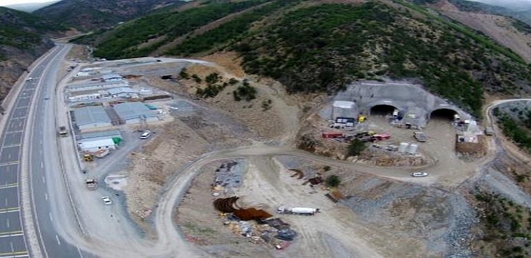 Yeni Zigana Tüneli inşaatında yüzde 78 seviyesine ulaşıldı