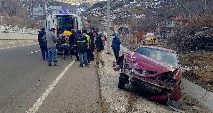 Gümüşhane’de trafik kazası: 2 yaralı
