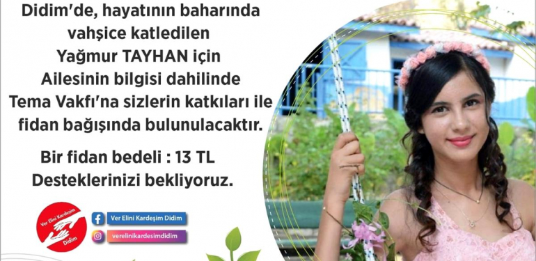 Didimli Yağmur’un adı Giresun’da yaşatıldı