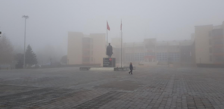 Erzincan, Ardahan ve Kars’ta etkili olan sis ile soğuk hava hayatı olumsuz etkiledi