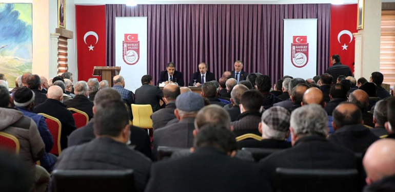 Vali Epcim, muhtarlarla bir araya geldi