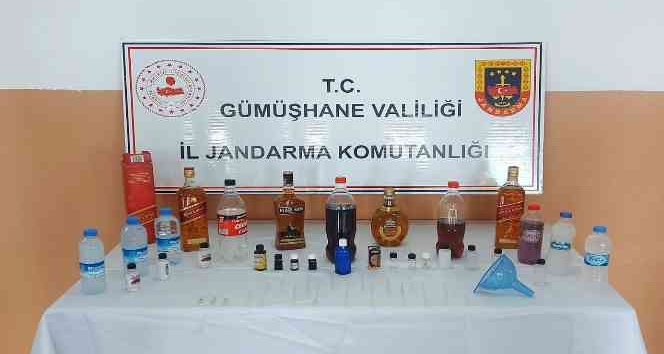 Şiran'da kaçak içki ve tarihi eser yakalandı