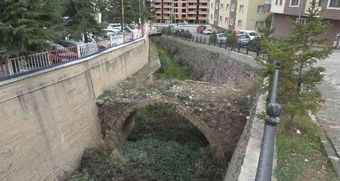 Gümüşhane'de 130 yıllık tescilli tarihi kemer köprü kaderine terk edildi