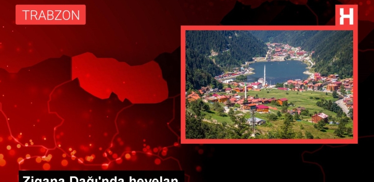 Zigana Dağı’nda heyelan