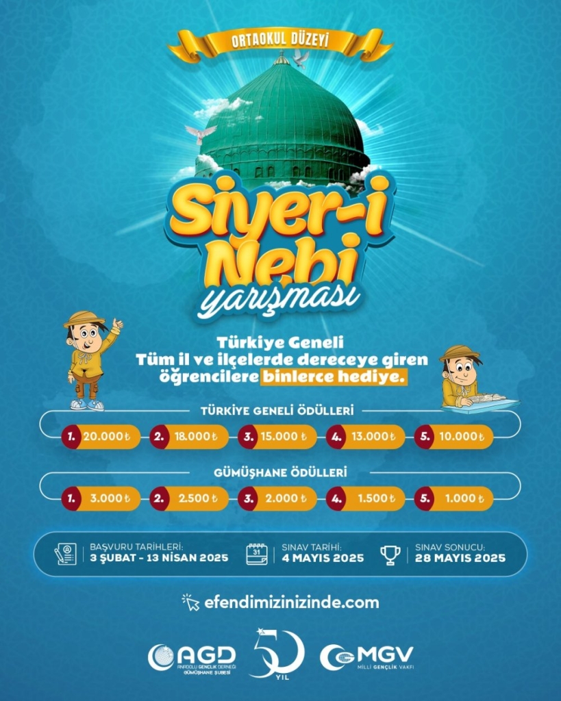 AGD, Siyer-i Nebi yarışması düzenliyor #haberi, #haberleri, #Gümüşhane #haber