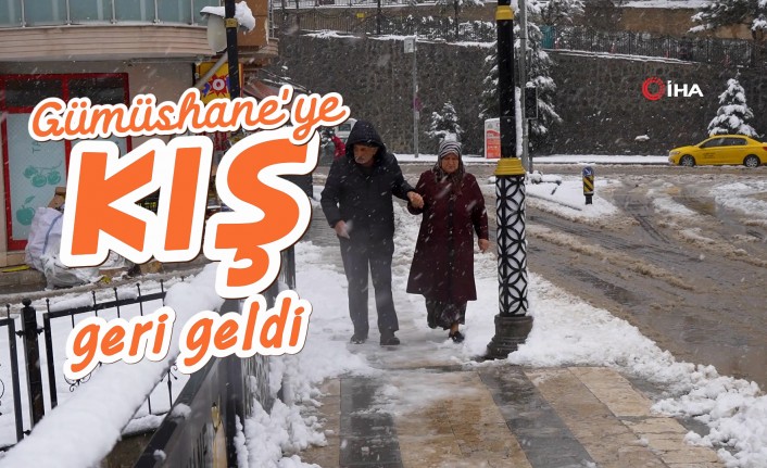 Gümüşhane’de mevsim bir gecede bahardan kışa döndü #haberi, #haberleri, #Gümüşhane #haber