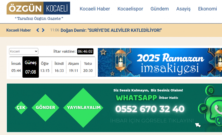 Son Dakika Kocaeli #haberi, #haberleri, #Gümüşhane #haber