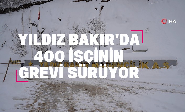 Yıldız Bakır'da maaşlarını alamayan 400 maden işçisinin grevi sürüyor #haberi, #haberleri, #Gümüşhane #haber