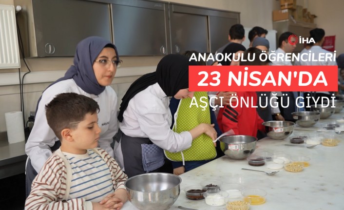 Gümüşhane'de anaokulu öğrencileri 23 Nisan'da aşçı oldu #haberi, #haberleri, #Gümüşhane #haber