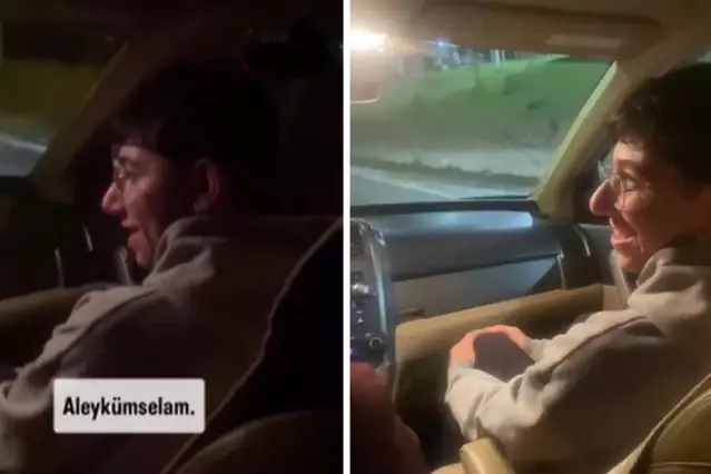 Otostop çekip arabasına bindikleri kişinin kim olduğunu öğrenince büyük şaşkınlık yaşadılar