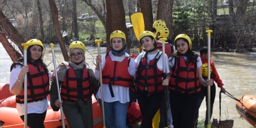 Gümüşhane'deki Kelkit Çayı'nda rafting etkinliği yapıldı