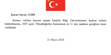 Bilgi Üniversitesi kapatıldı mı, İstanbul Bilgi Üniversitesi neden kapatıldı?