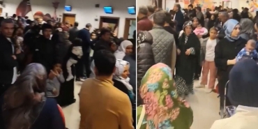 Şanlıurfa'da bir hastanenin çocuk polikliniğindeki yoğunluk dikkat çekti