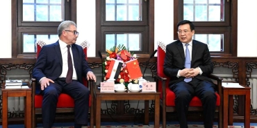 Xinhua Başkanı, Mısır'ın Çin Büyükelçisi ile Görüştü