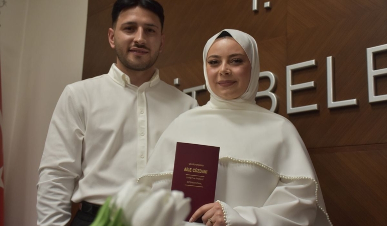 Gümüşhane'de 14 çift nikah için "06.06.2026"yı seçti