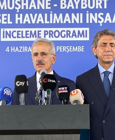 Ulaştırma Bakanı Bayburt-Gümüşhane Havalimanı'nı İnceledi