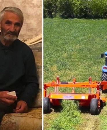 Ot biçme makinesine sıkışan çiftçi feci şekilde can verdi