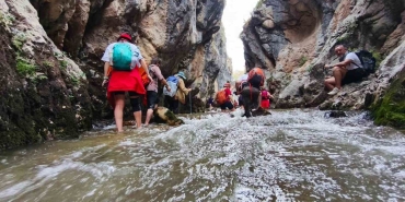 Trabzonlu Doğaseverler Yılanlı Kanyon'u Keşfetti
