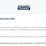 Transfermarkt çöktü mü, Transfermarkt neden açılmıyor, 7 Ağustos Cuma Transfermarkt sorun mu var?