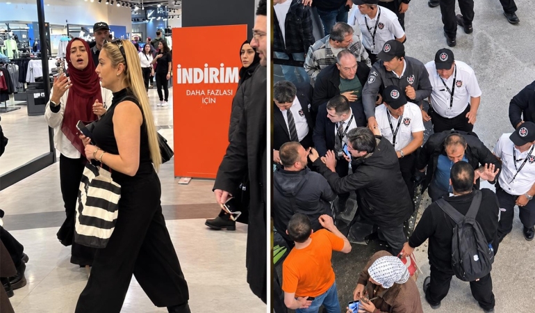 İstanbul'da alışveriş merkezi karıştı! İsrail vatandaşı olan kadın protesto edildi